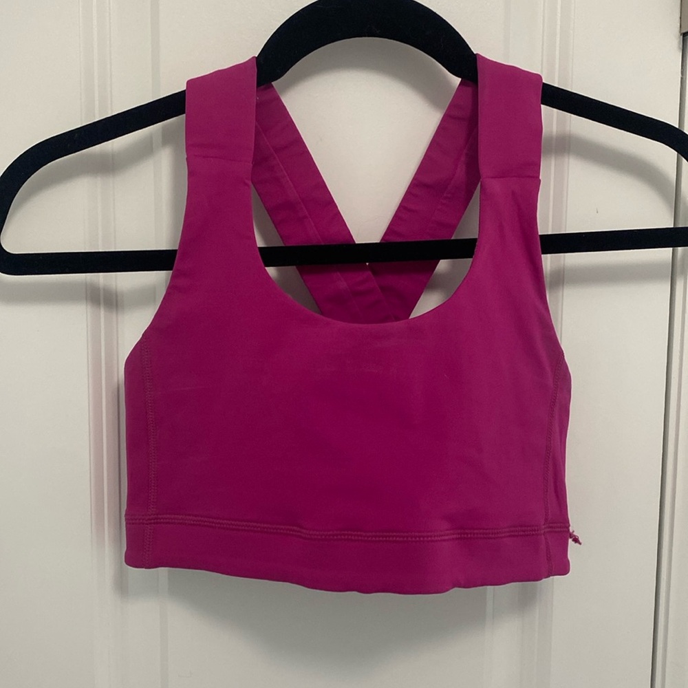 Lululemon Hot Pink Sports Bra, Size 6